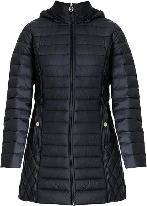 michael michael kors women's zip front packable with removable hood|Amazon.com: Michael Kors Packable Jacket.